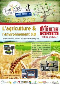 Le printemps du numérique : agriculture 3.0. Le samedi 17 juin 2017 à arras. Pas-de-Calais.  10H00
